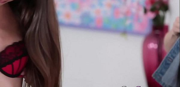  Flat chested teen nailed